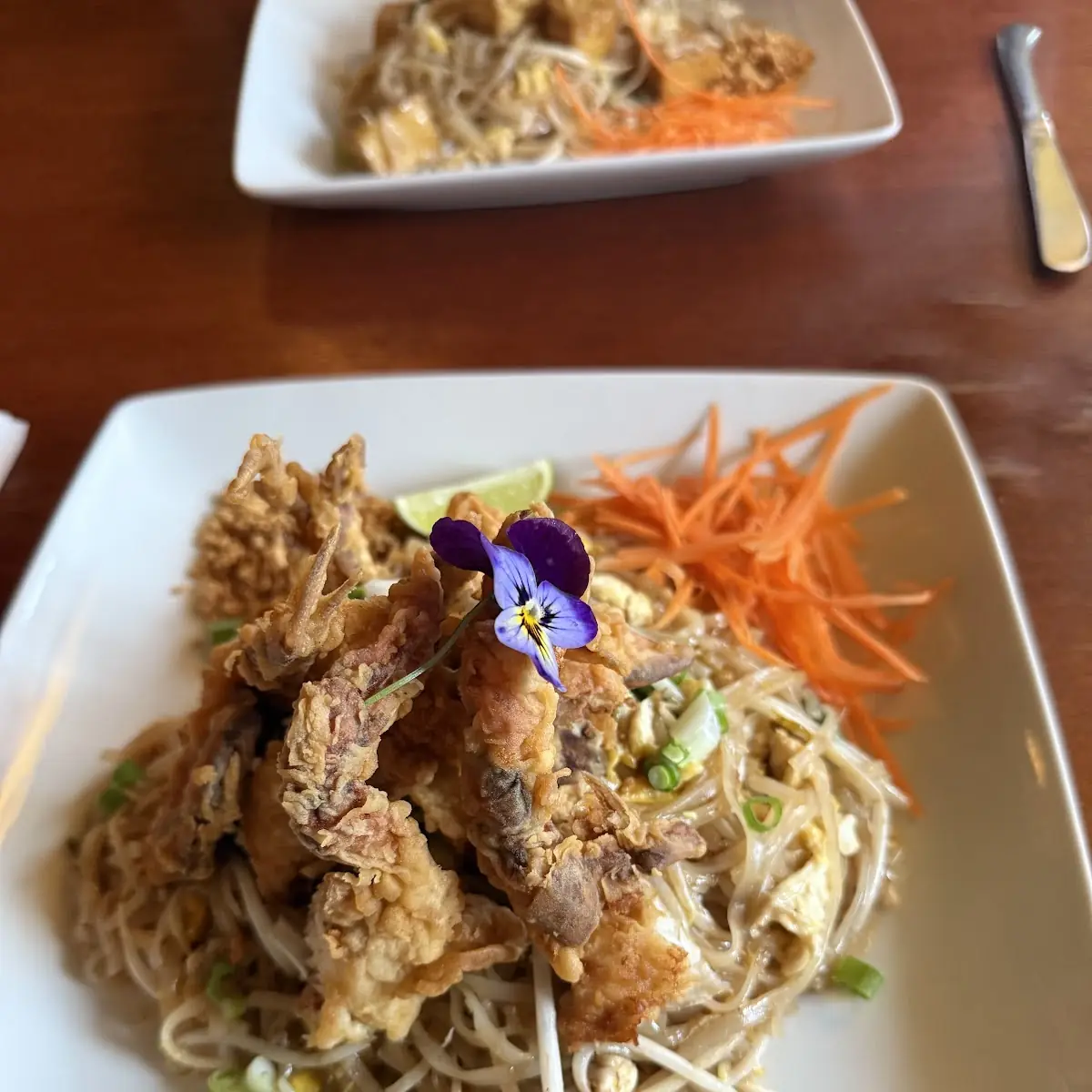 Pad Thai with Soft Shell Crab