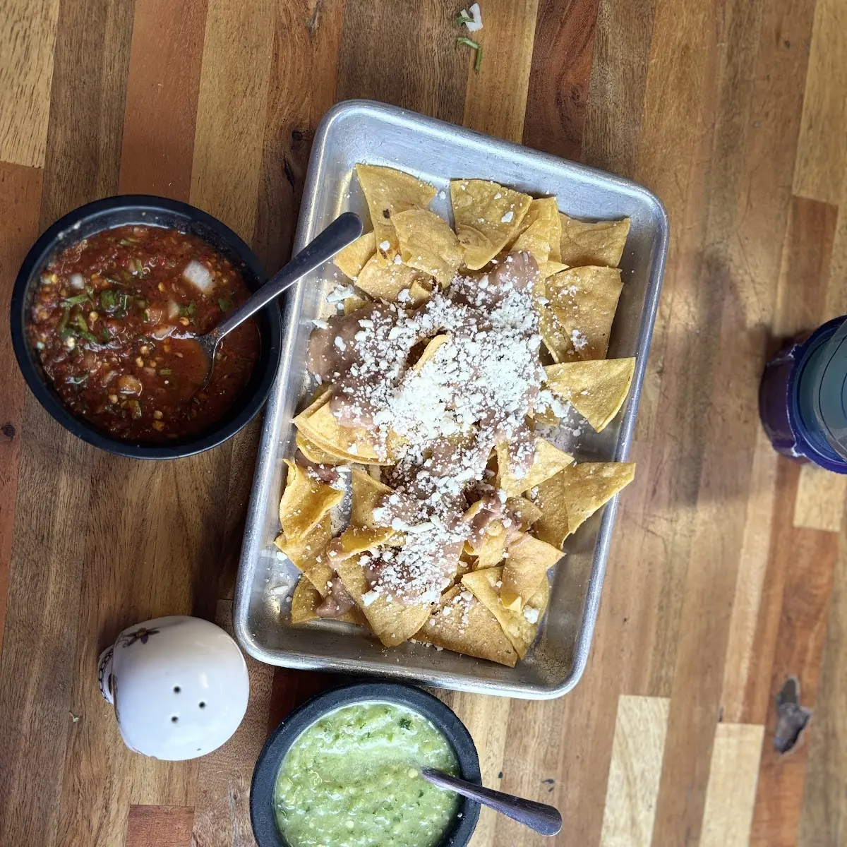 Tortilla Chips with Bean Dip