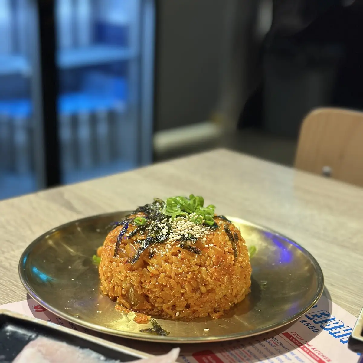 Kimchi Fried Rice with Seaweed