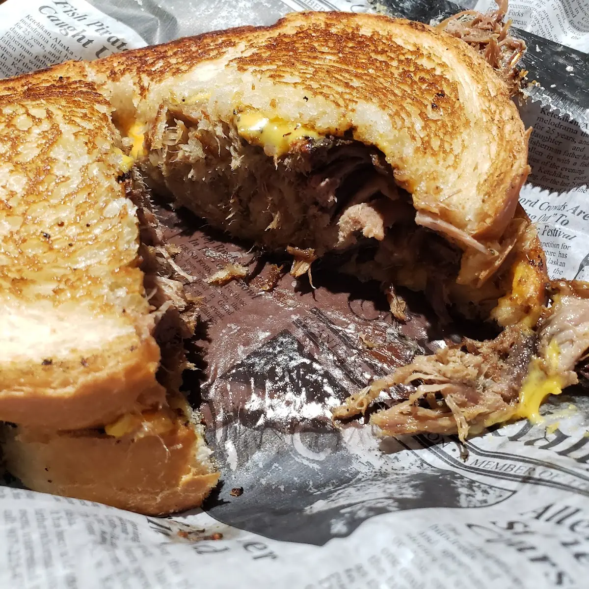 Pulled Pork Grill Cheese