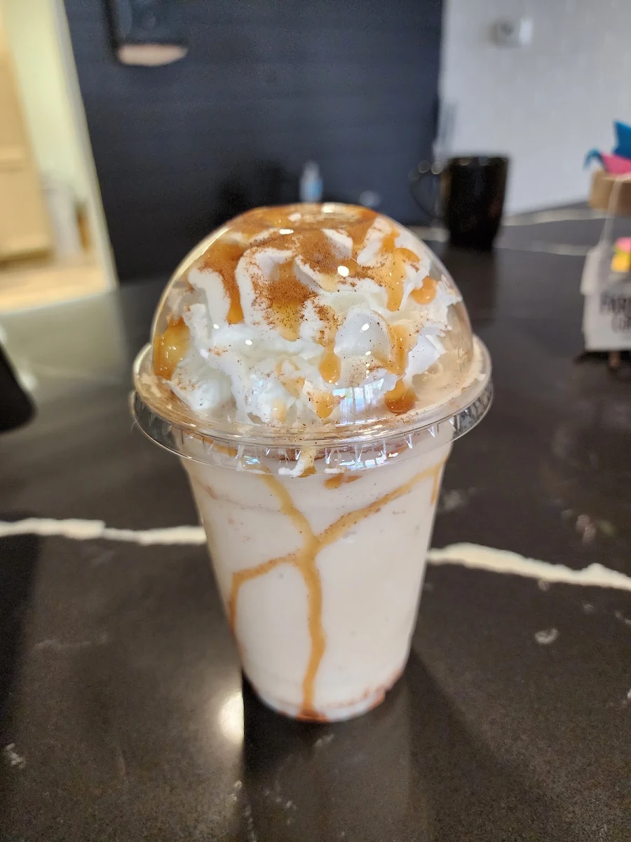 Chai Tea Frappe with Salted Caramel