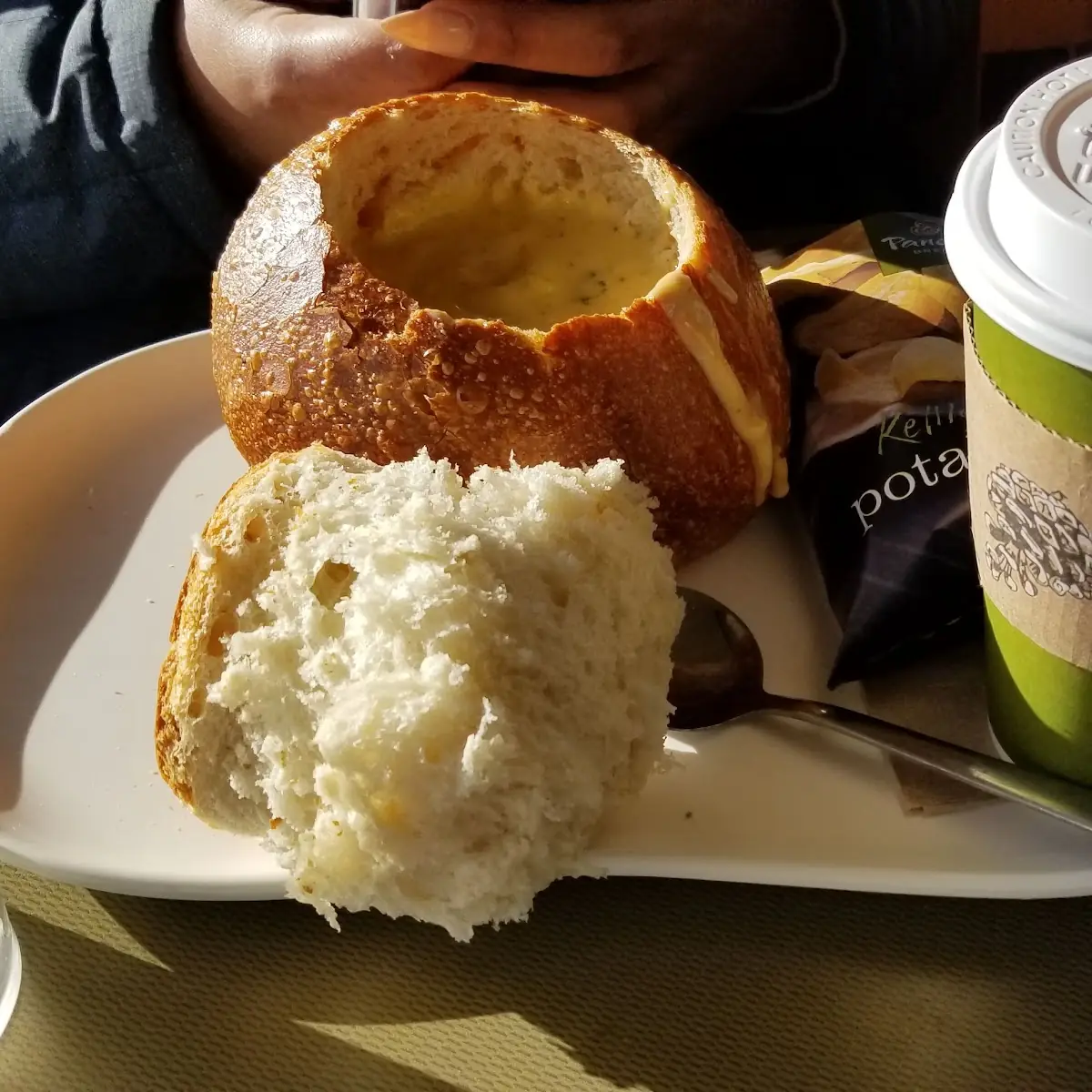 Broccoli and Cheese Bread Bowl