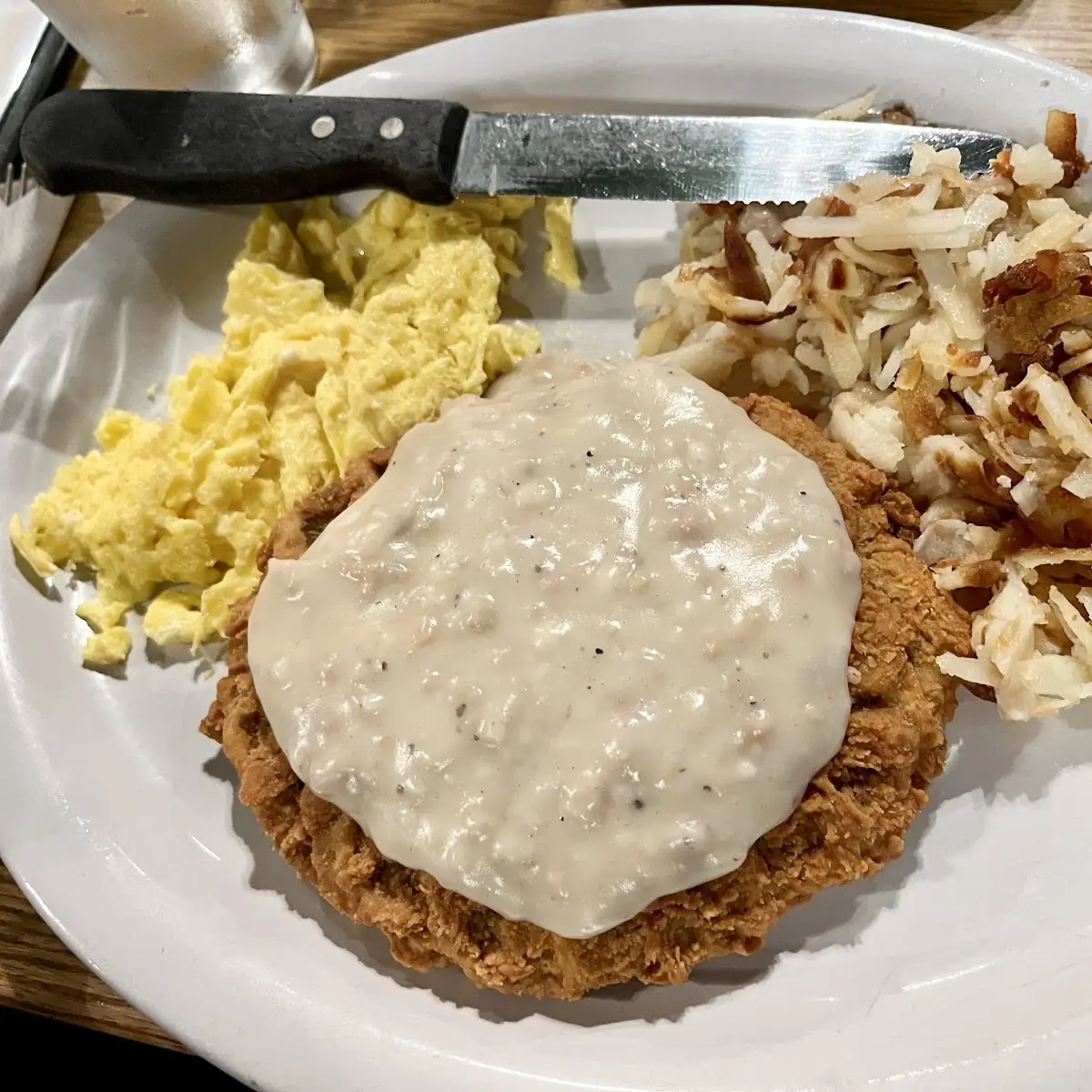 Chicken Fried Steak & Eggs