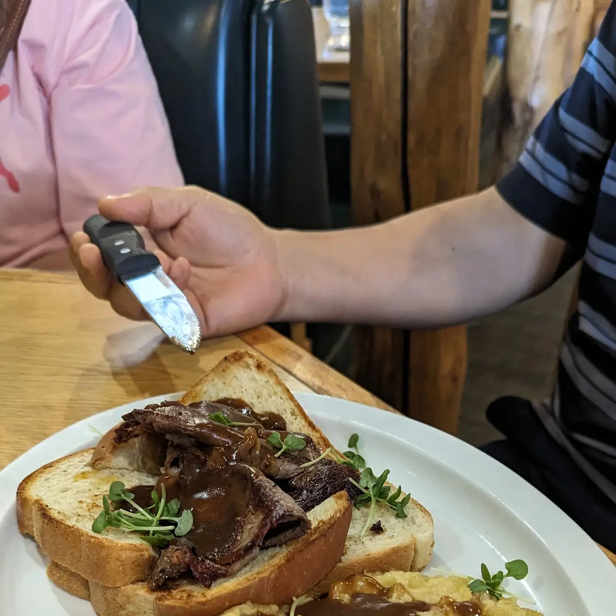 Open Faced Roast Beef