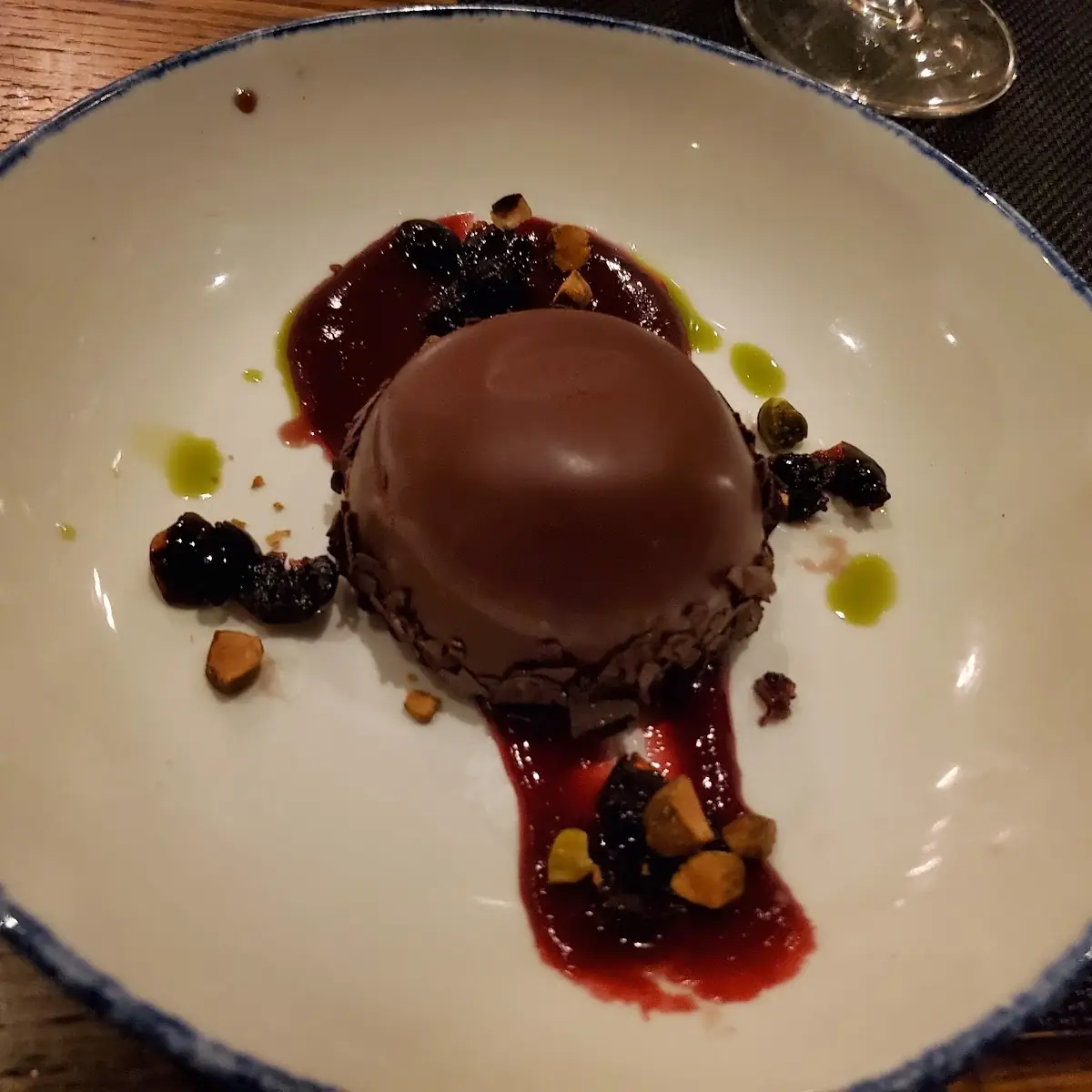 Dark Chocolate Panna Cotta