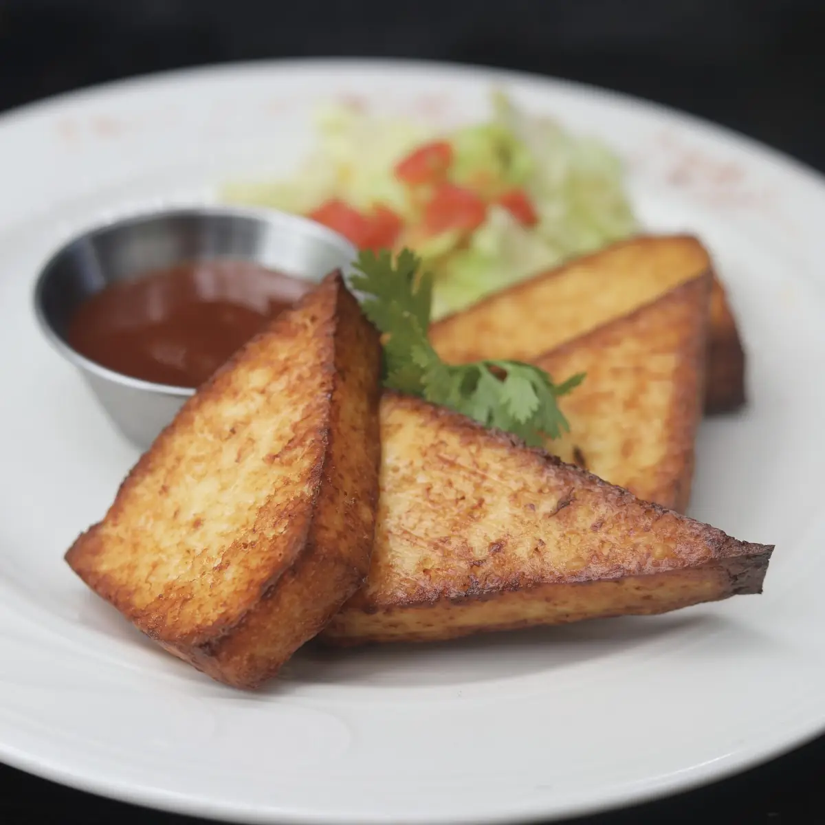 Queso Frito Con Salsa de Guayaba