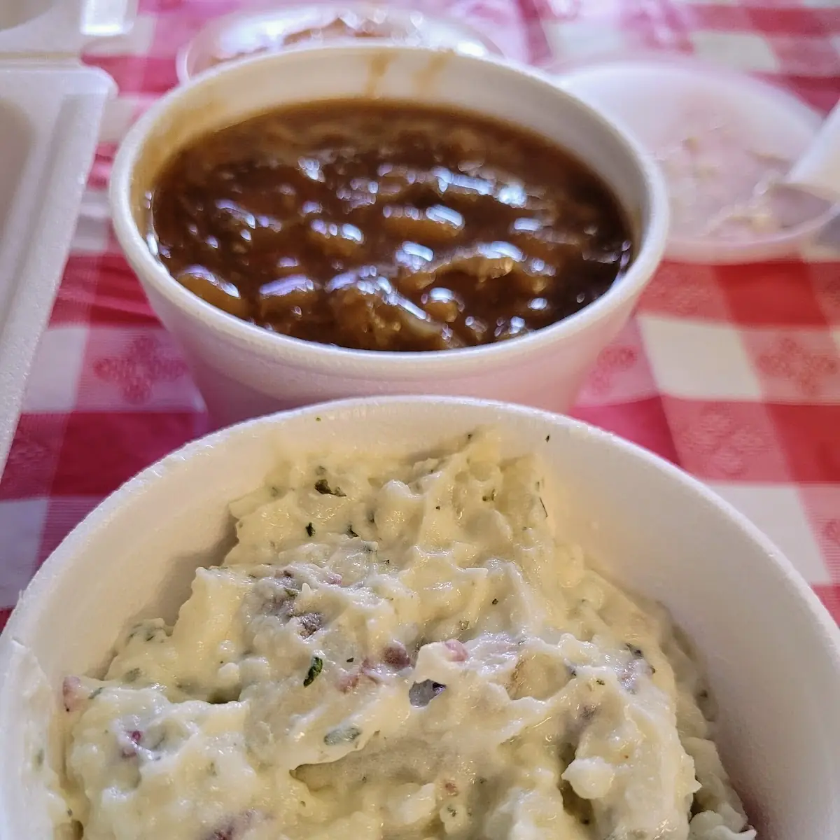 Baked Beans and Potato Salad