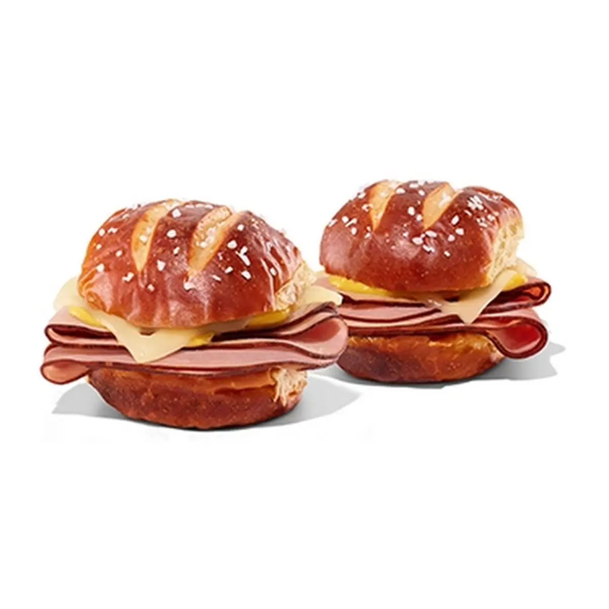 Ham & Swiss Pretzel Sliders