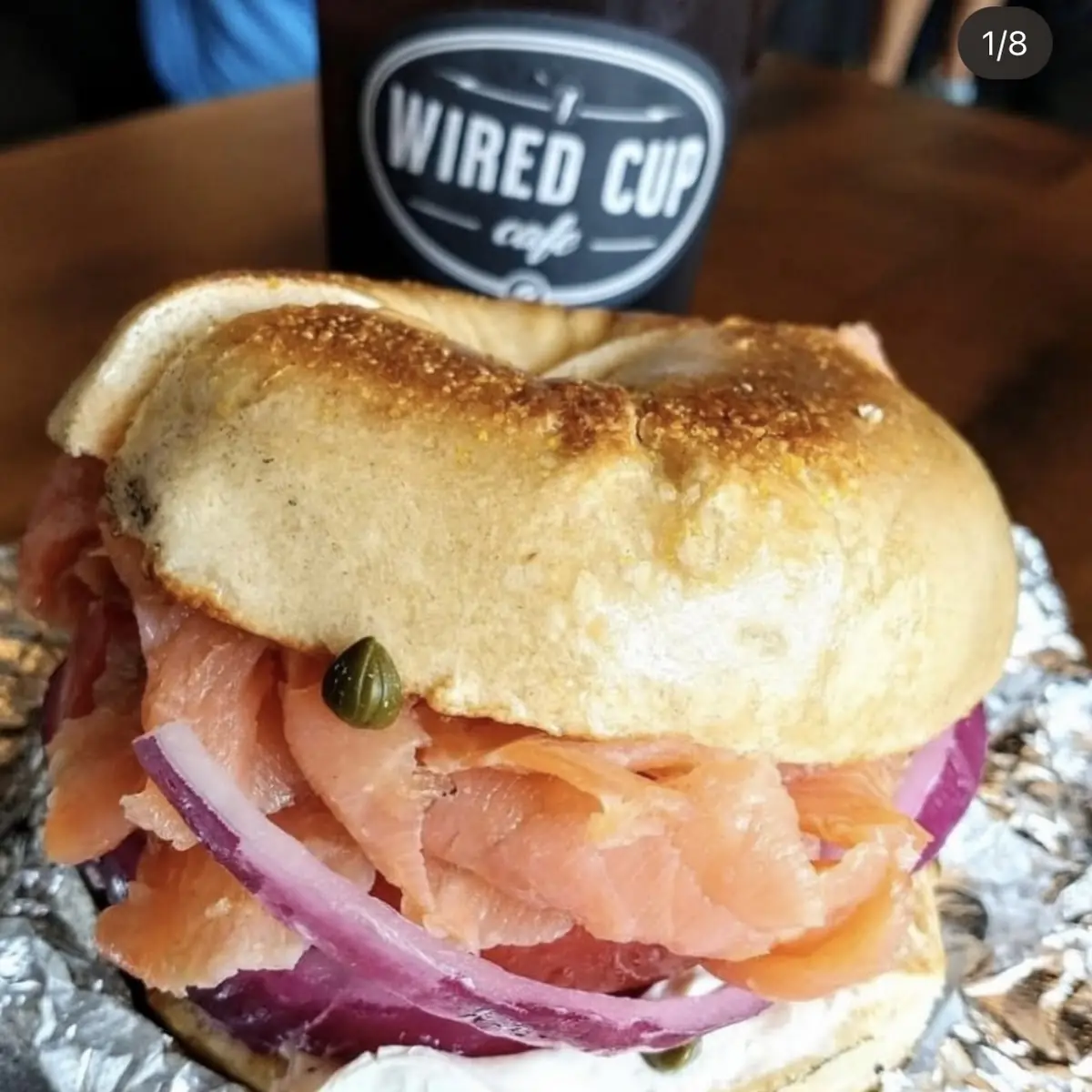 Cold Smoked Salmon Bagel