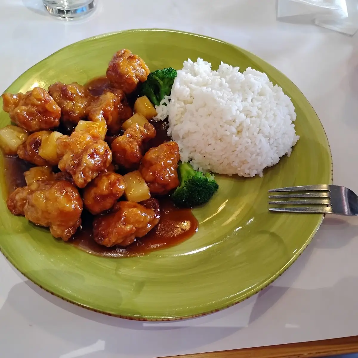 Pineapple Chicken w White Rice