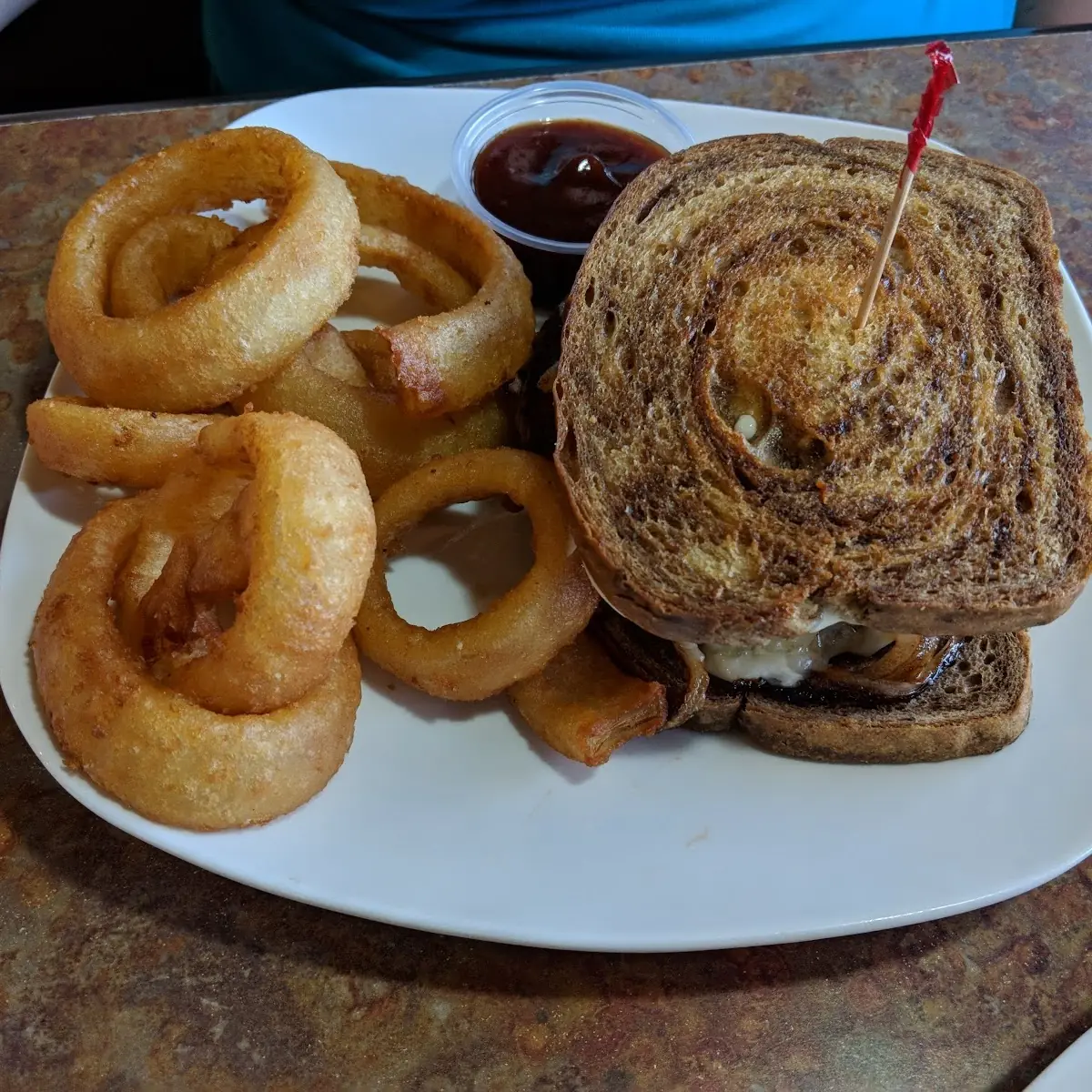 Build Your Own Burger with Onion Rings