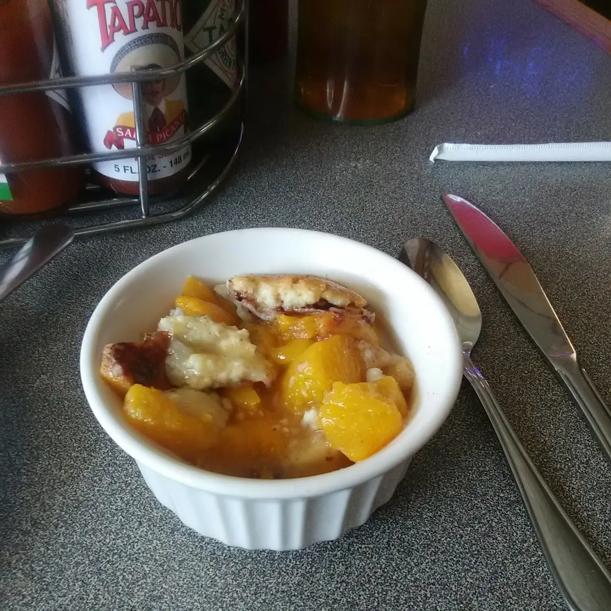 Hot Peach Cobbler