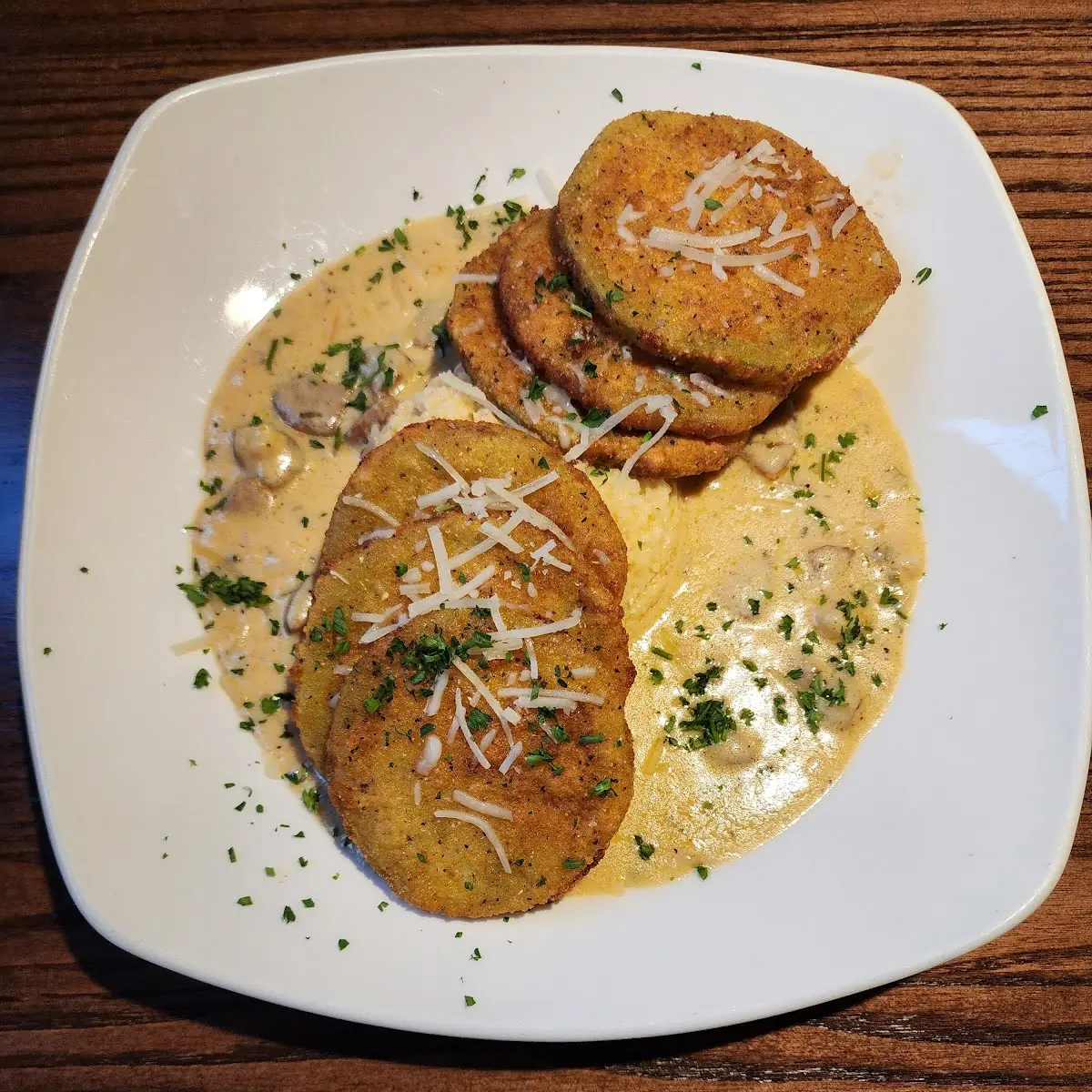 Fried Green Tomatoes and Shrimp Grits