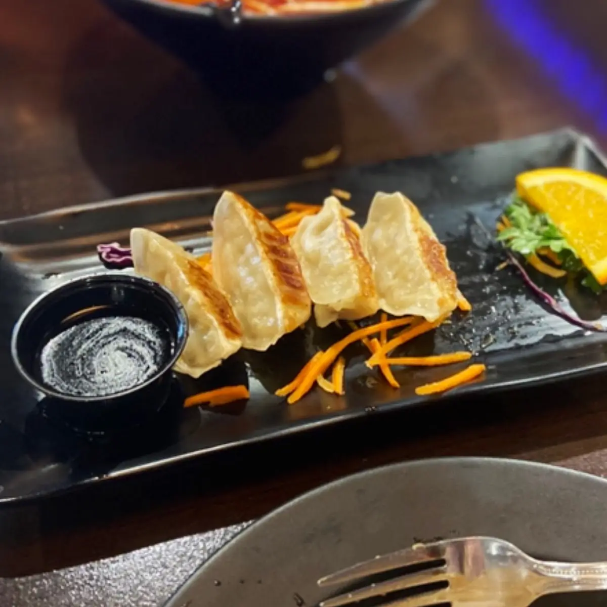 Fried Pork Gyoza with Sauce