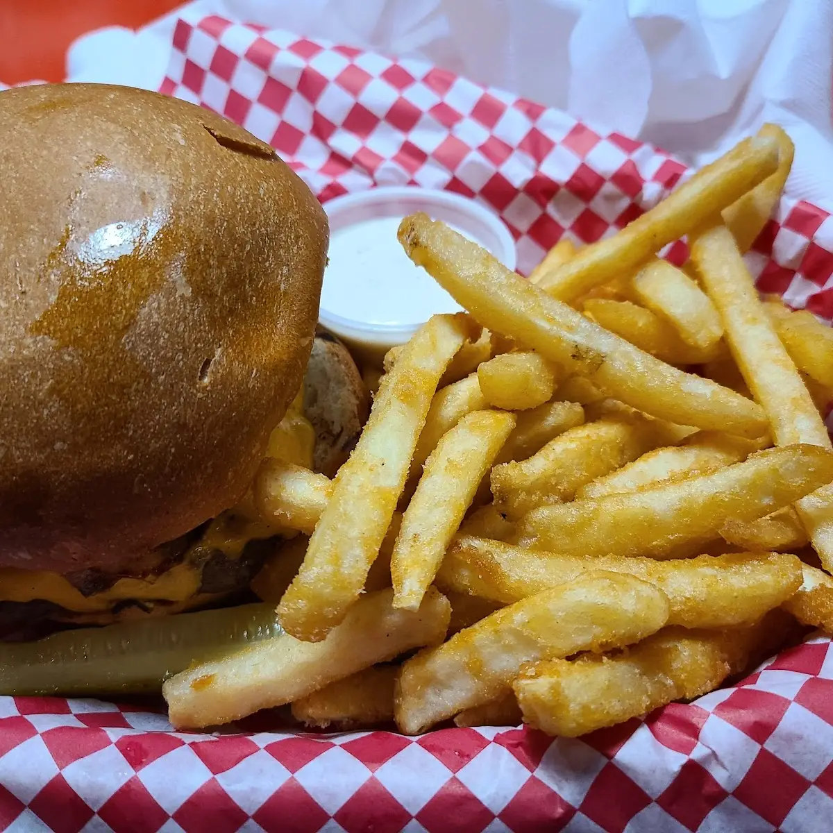 All American Burger and Fries