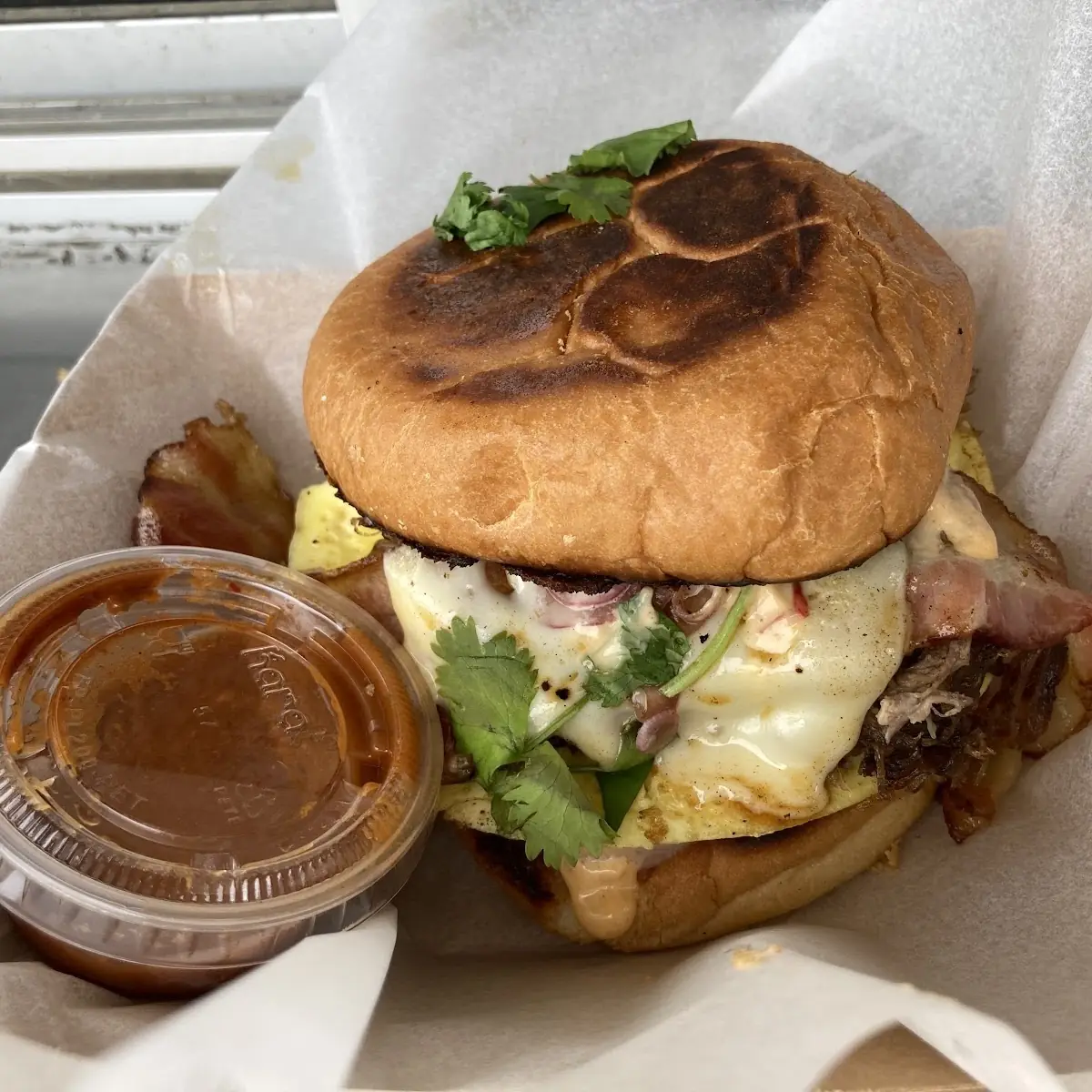 Barbacoa Breakfast Sandwich