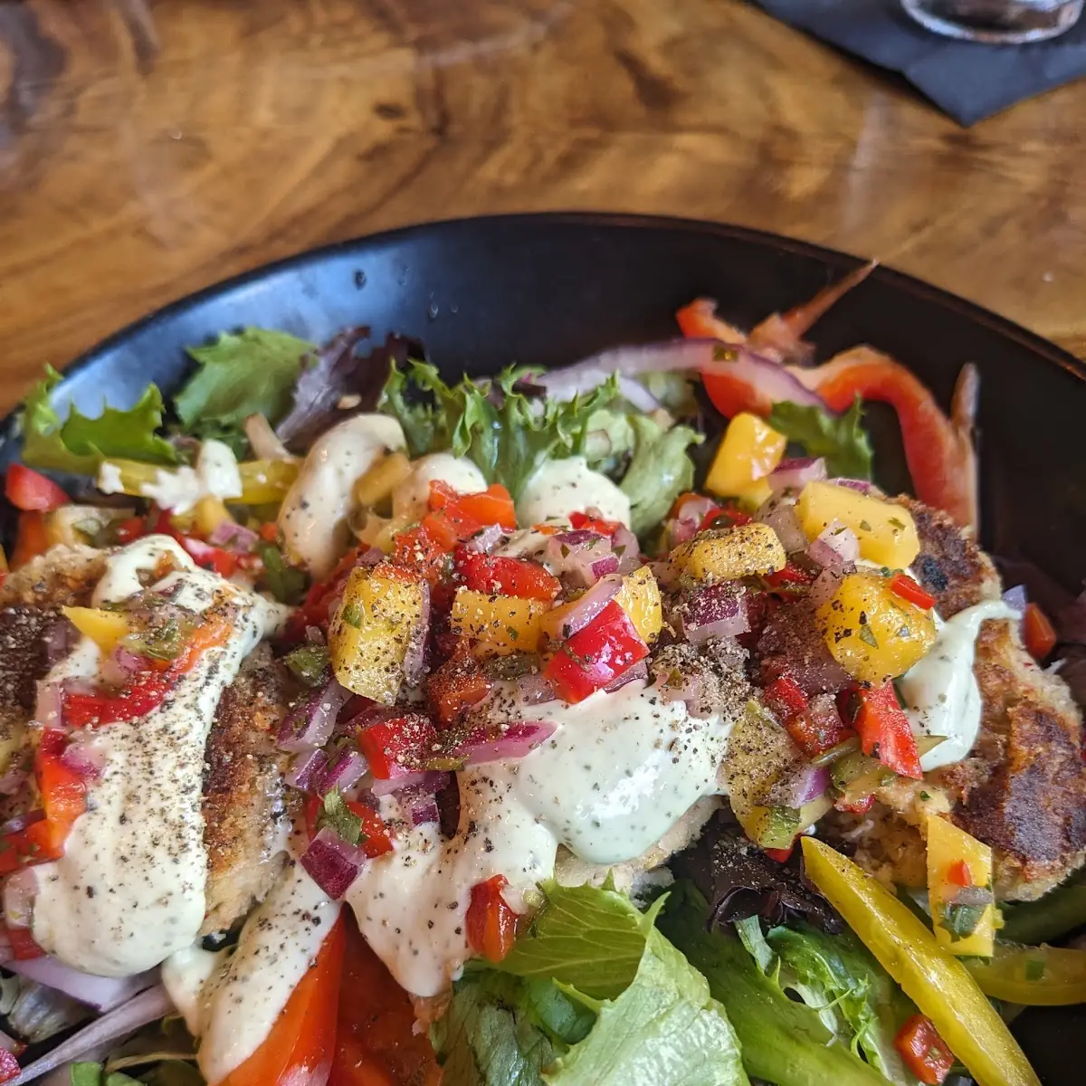 Crab-Cake Salad