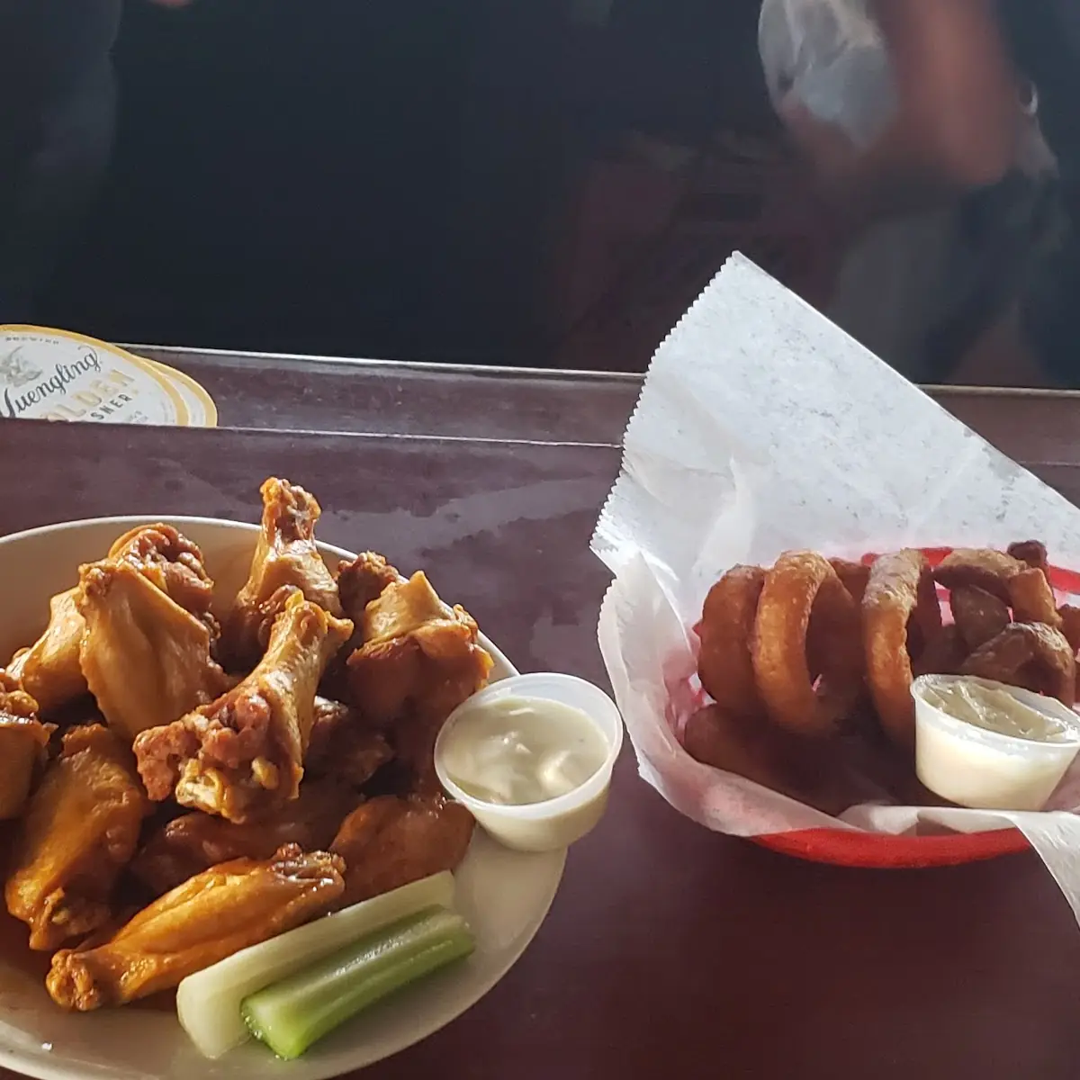 Wings and Onion Rings