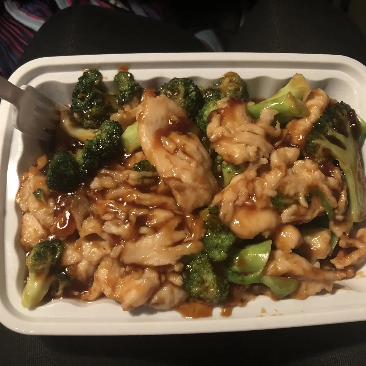 Chicken and Broccoli with White Rice