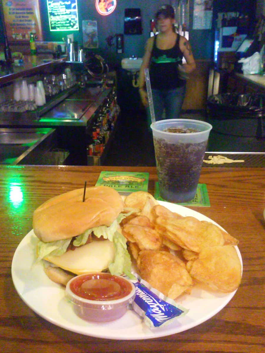 3 Cheese Bacon Burger Chips RC Cola