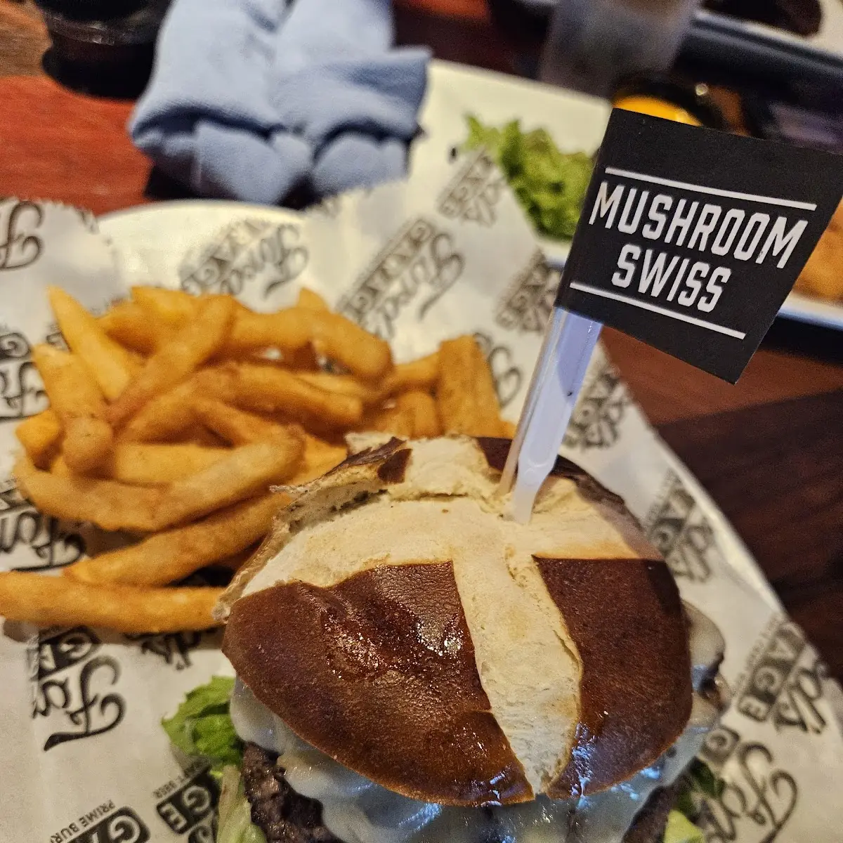 Mashroom Swiss Burger