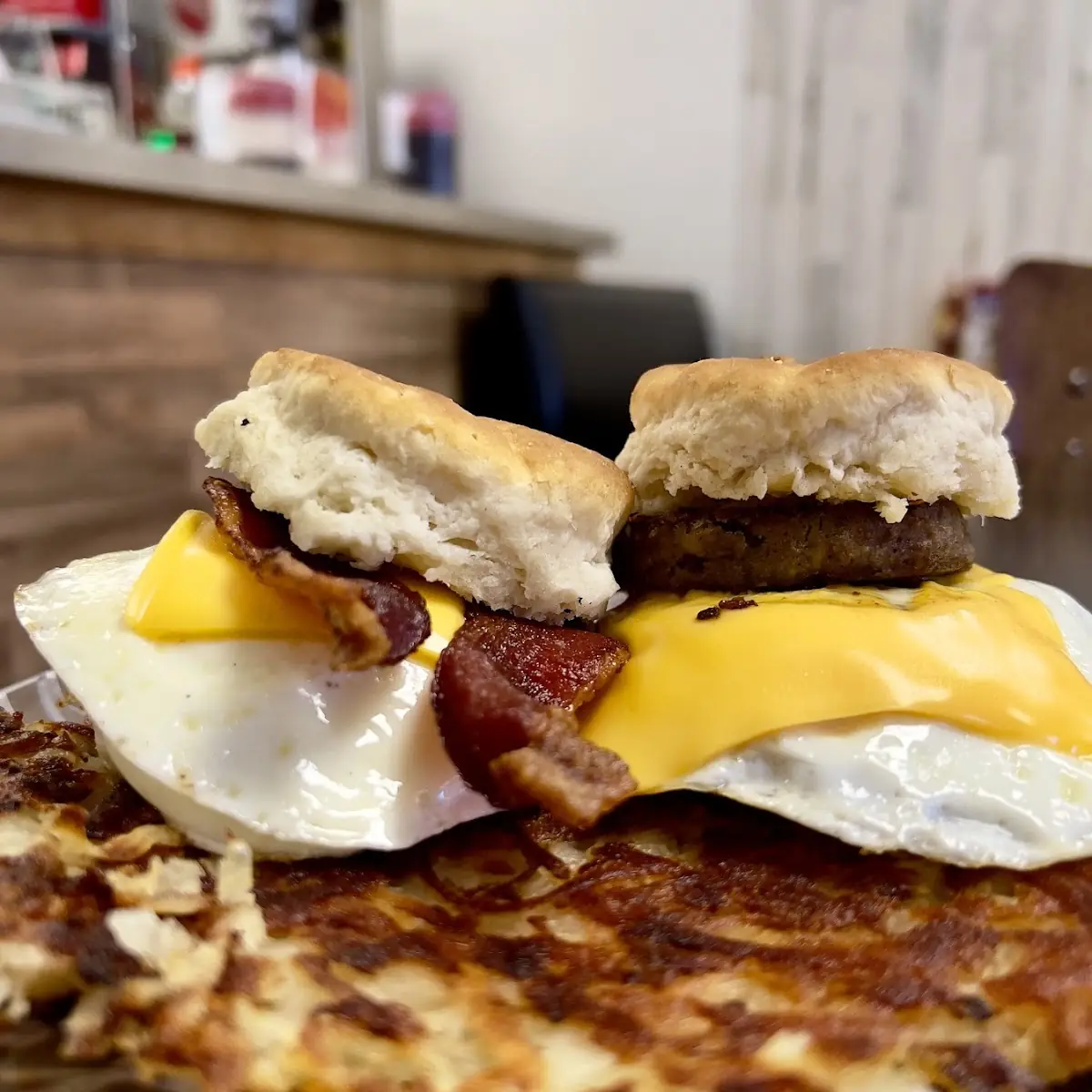 Bacon Egg and Cheese Biscuit