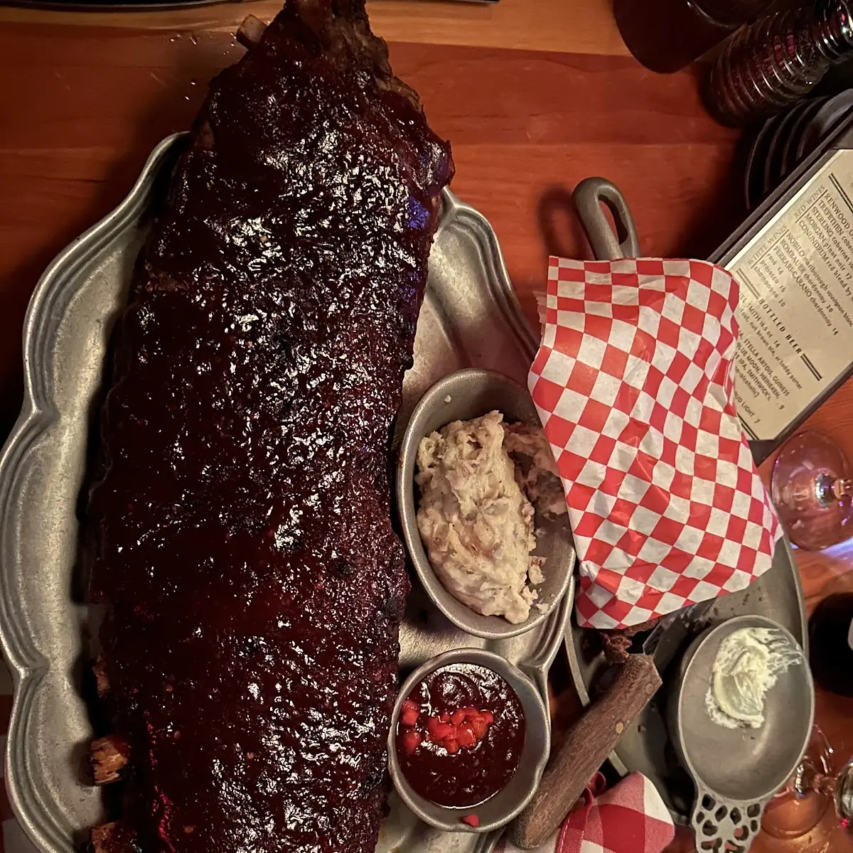 Full Rack of Ribs Dim Lighting