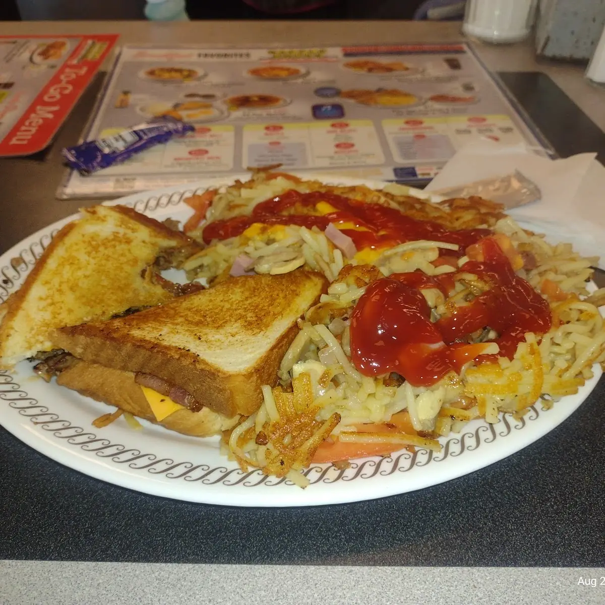 Texas Cheese Steak Sandwich with Hashbrown