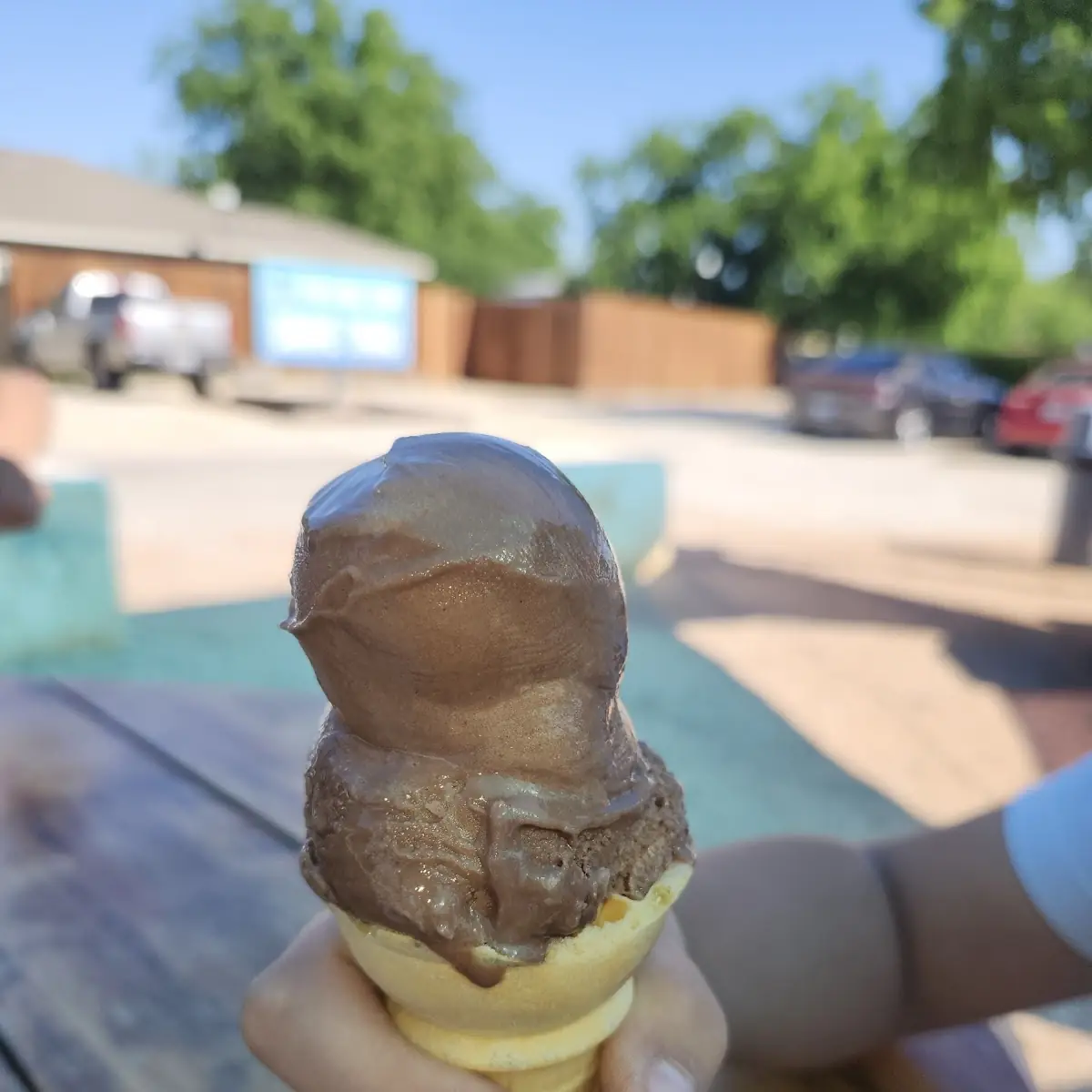 Chocolate Ice Cream Cone