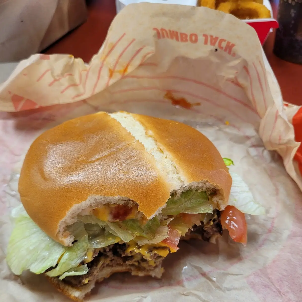 Jumbo Jack Cheeseburger