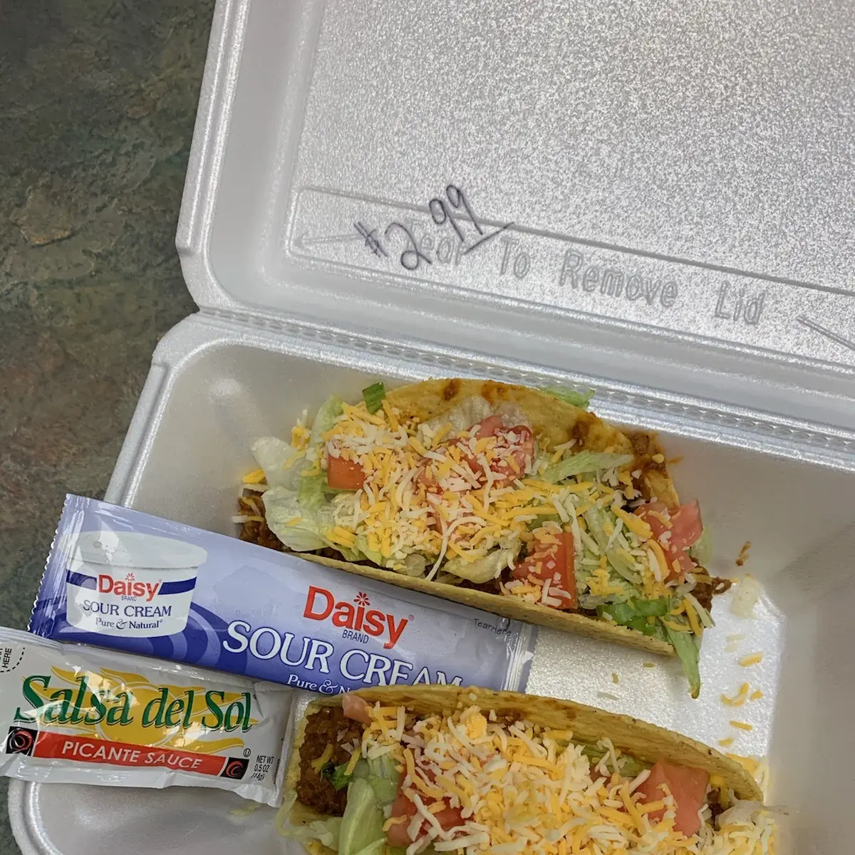 2 Beef Tacos