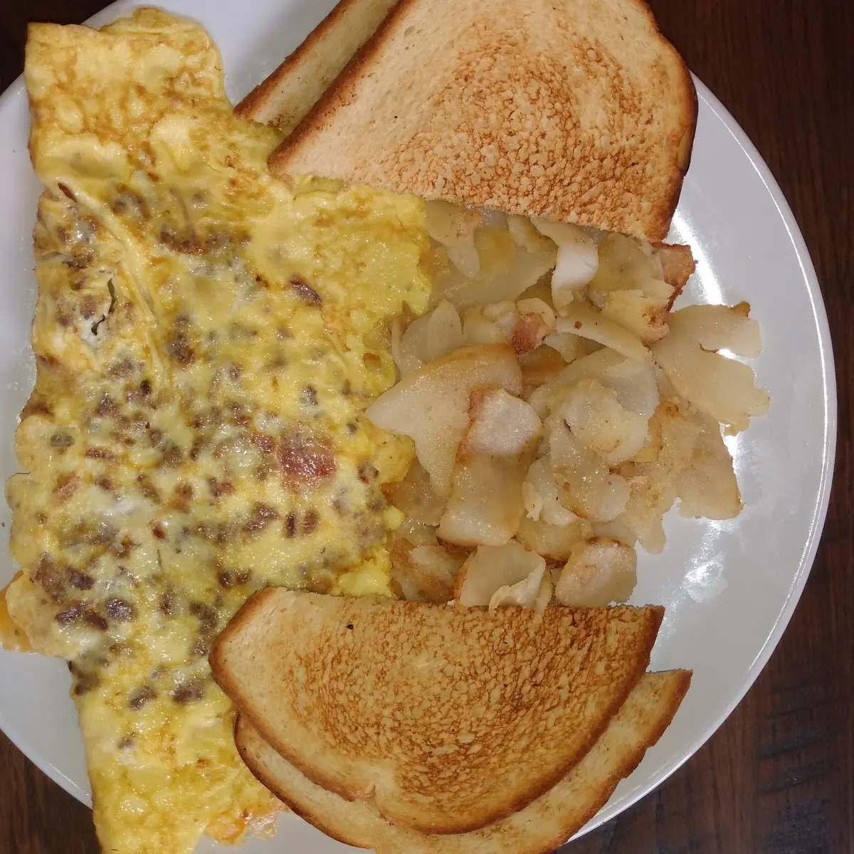 Bacon Cheeseburger Omelete