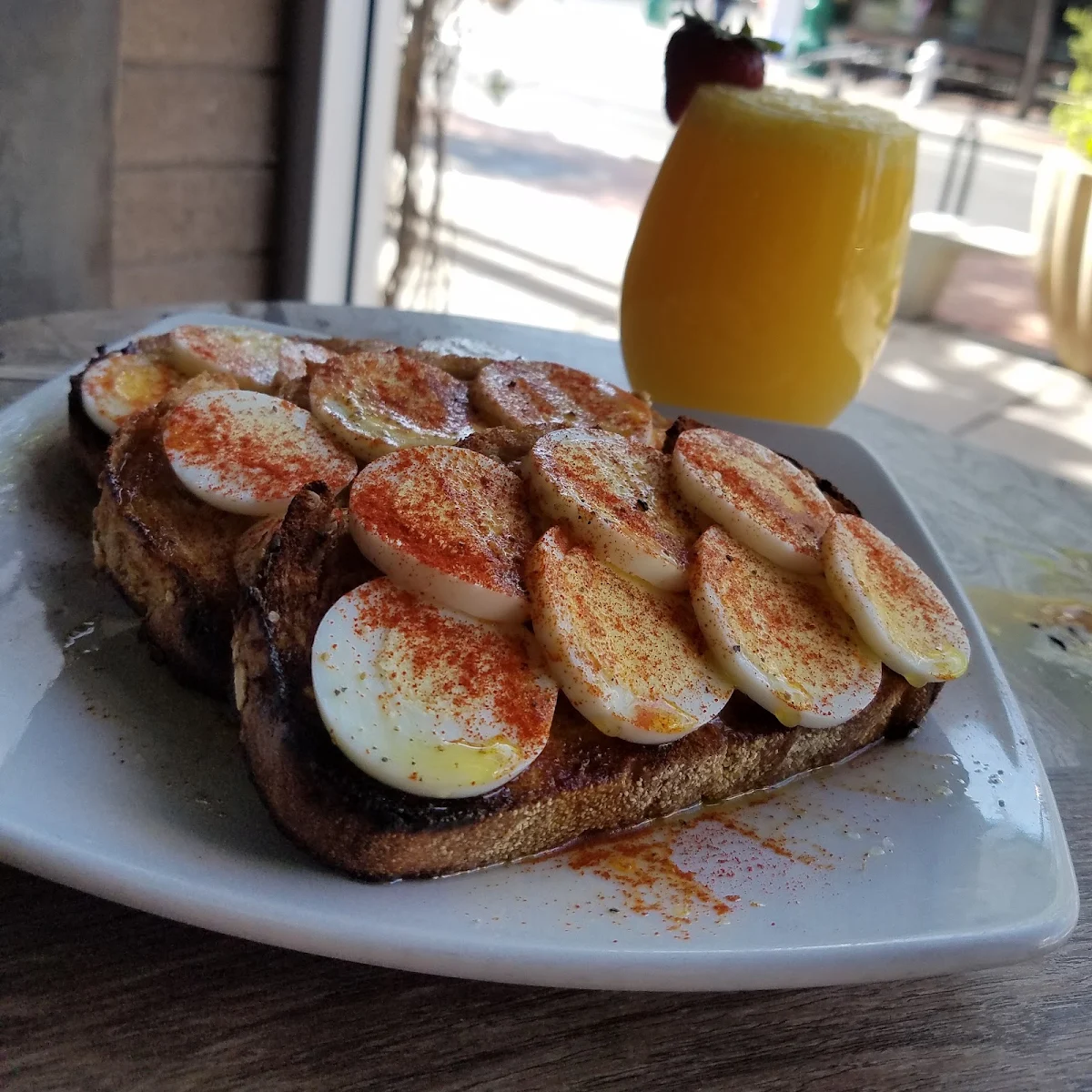 Egg and Extra Virgin Olive Oil Toast