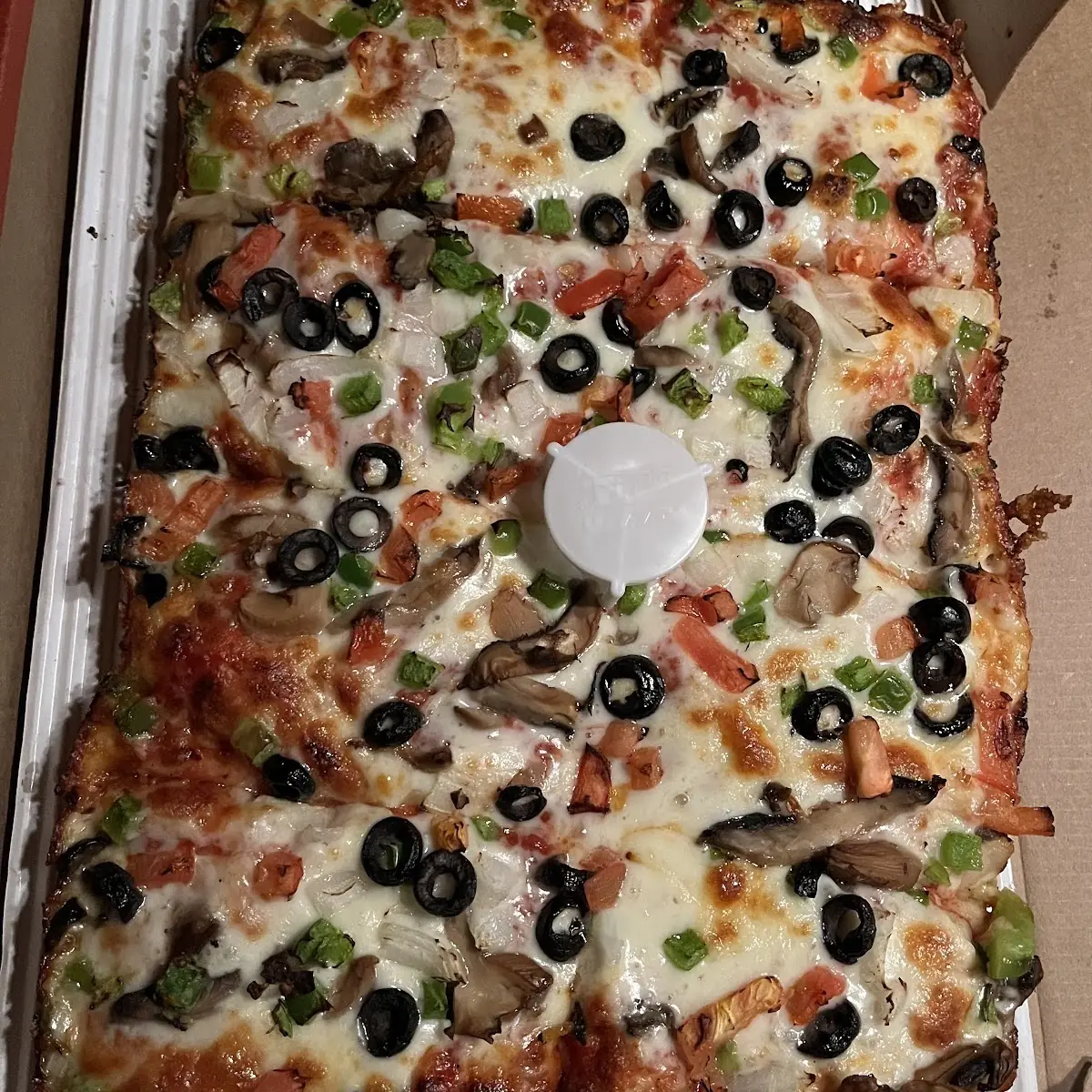 Detroit Style Veggie Pizza