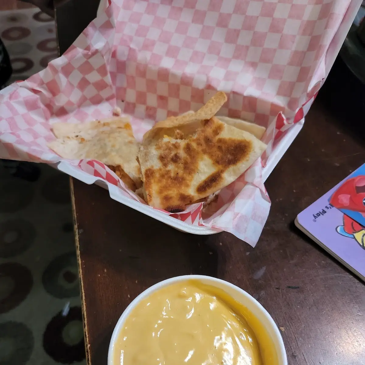 Chicken Quesadilla with Queso