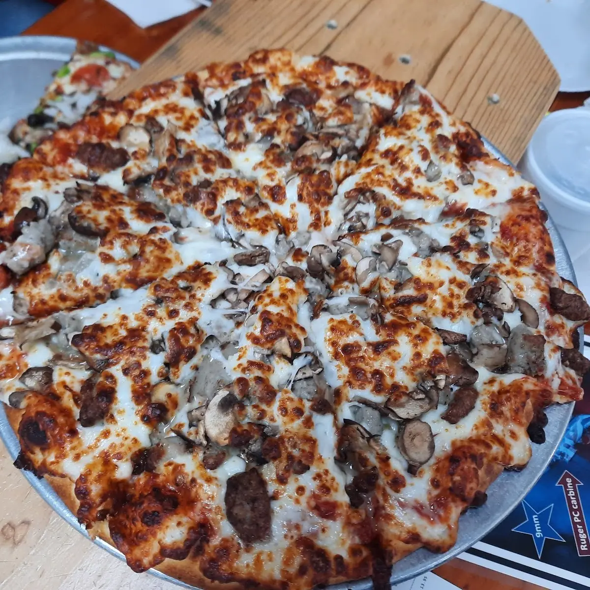 Sausage Mushroom Pizza