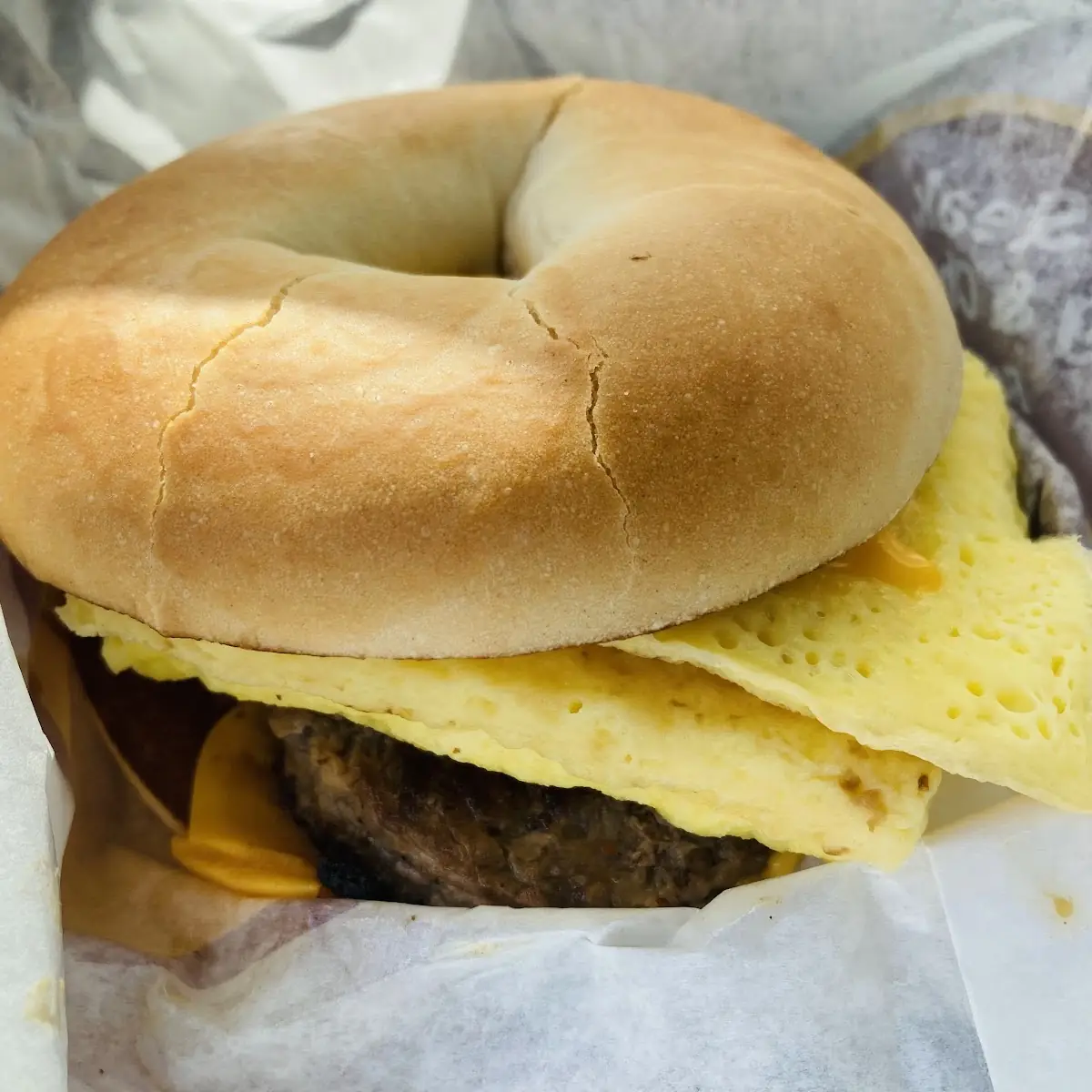 Steak Egg Cheese Bagel