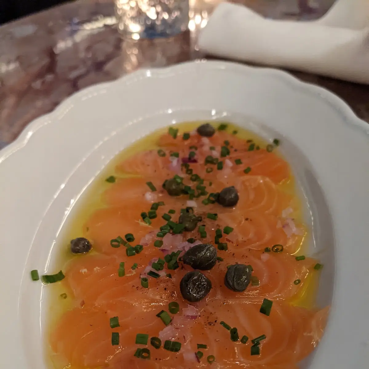 Salmon Crudo