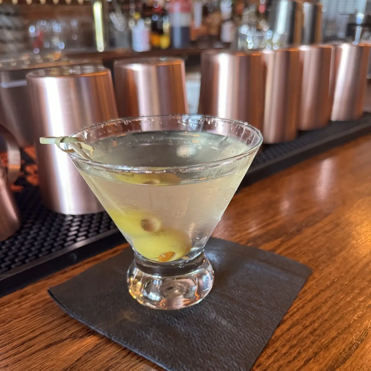 Dirty Martini with Olives