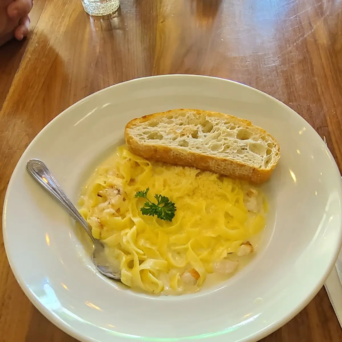 Fettuccine Alfredo with Shrimp