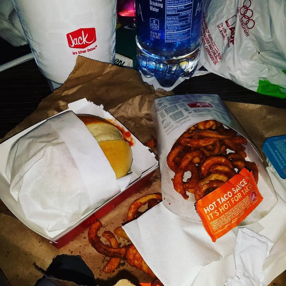 Sriracha Curly Fry Burger