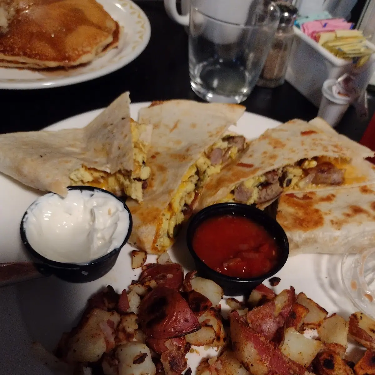 Sausage Egg Cheese Quesadilla