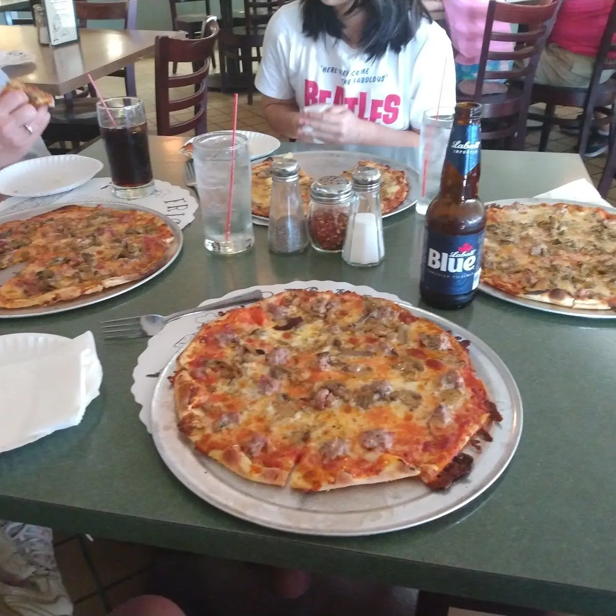 Mushroom and Sausage Pizza
