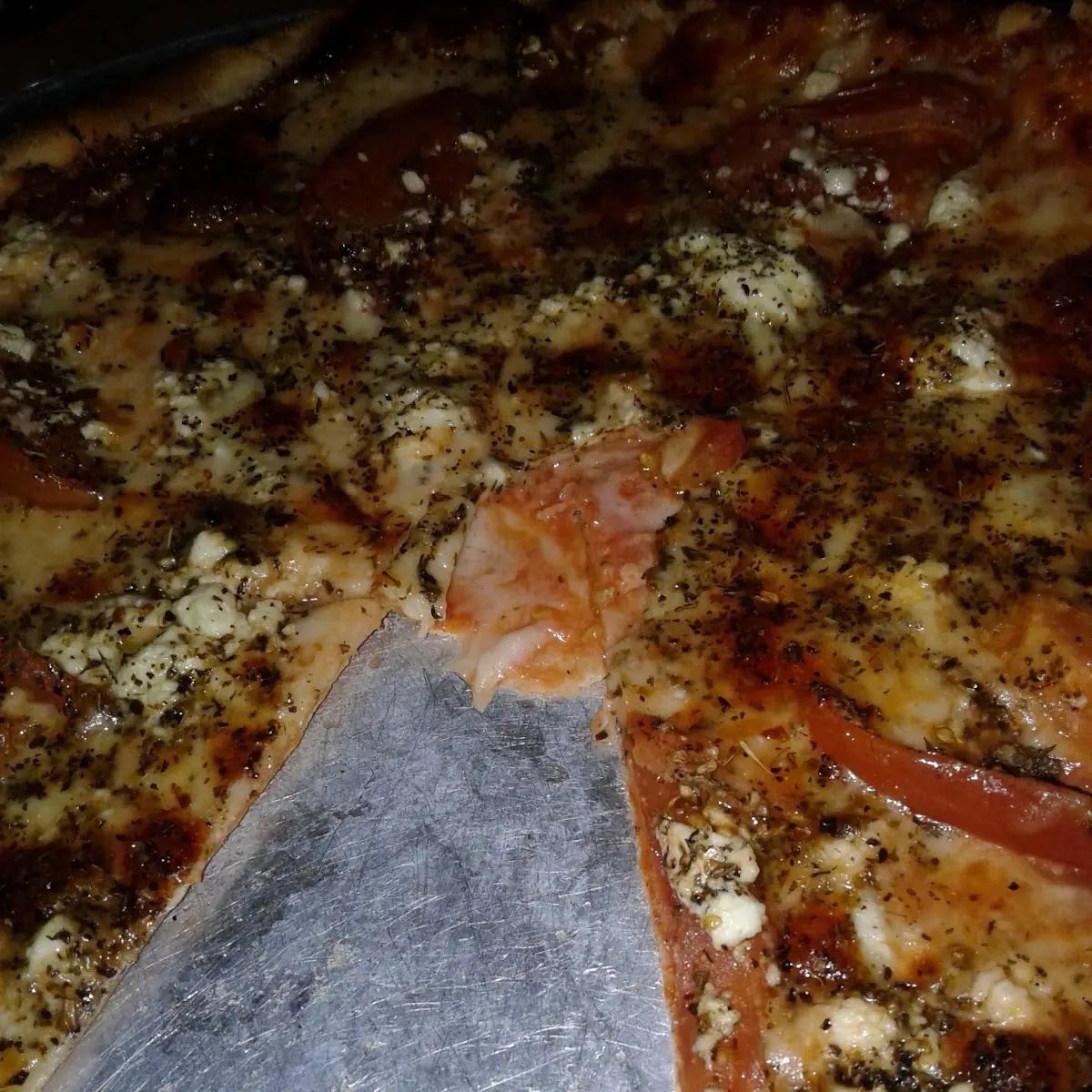 Tomato Fetta Cheese Pizza