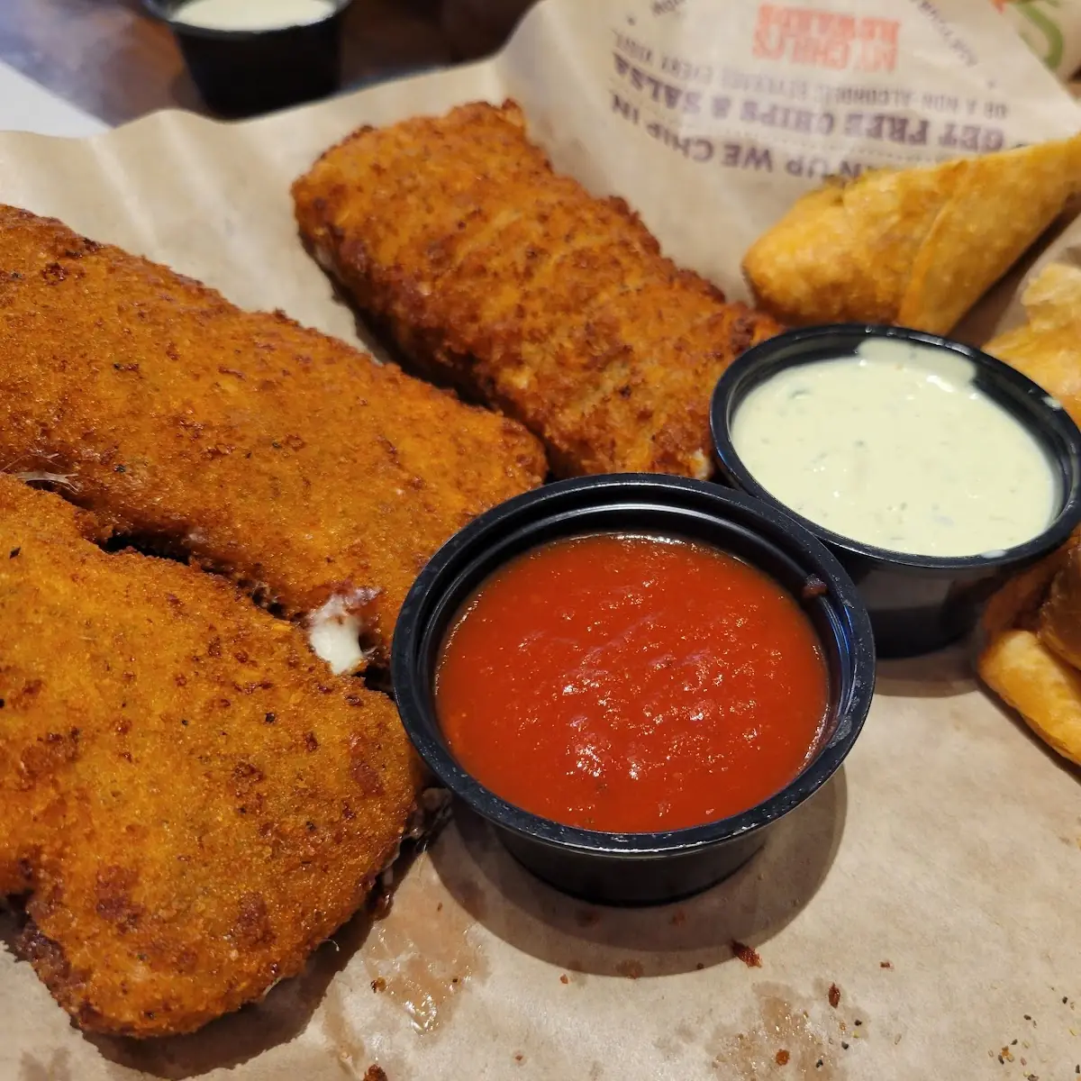 Platter Southwest Egg Rolls Mozzarella Sticks & Sliders