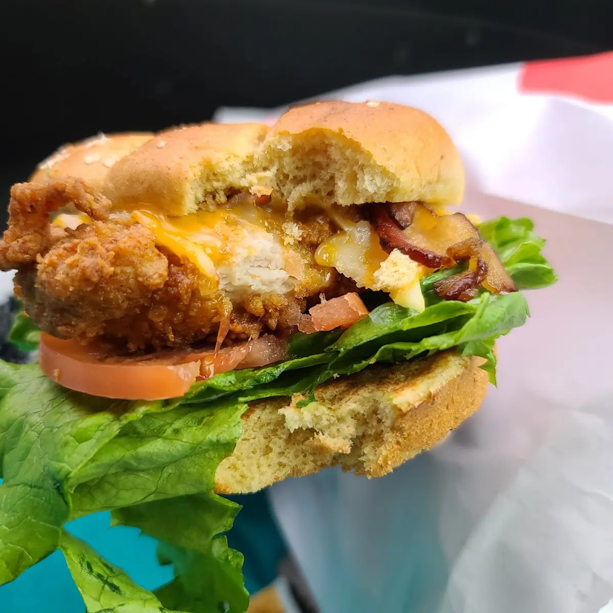 Deluxe Chicken Sandwich Combo with Bacon