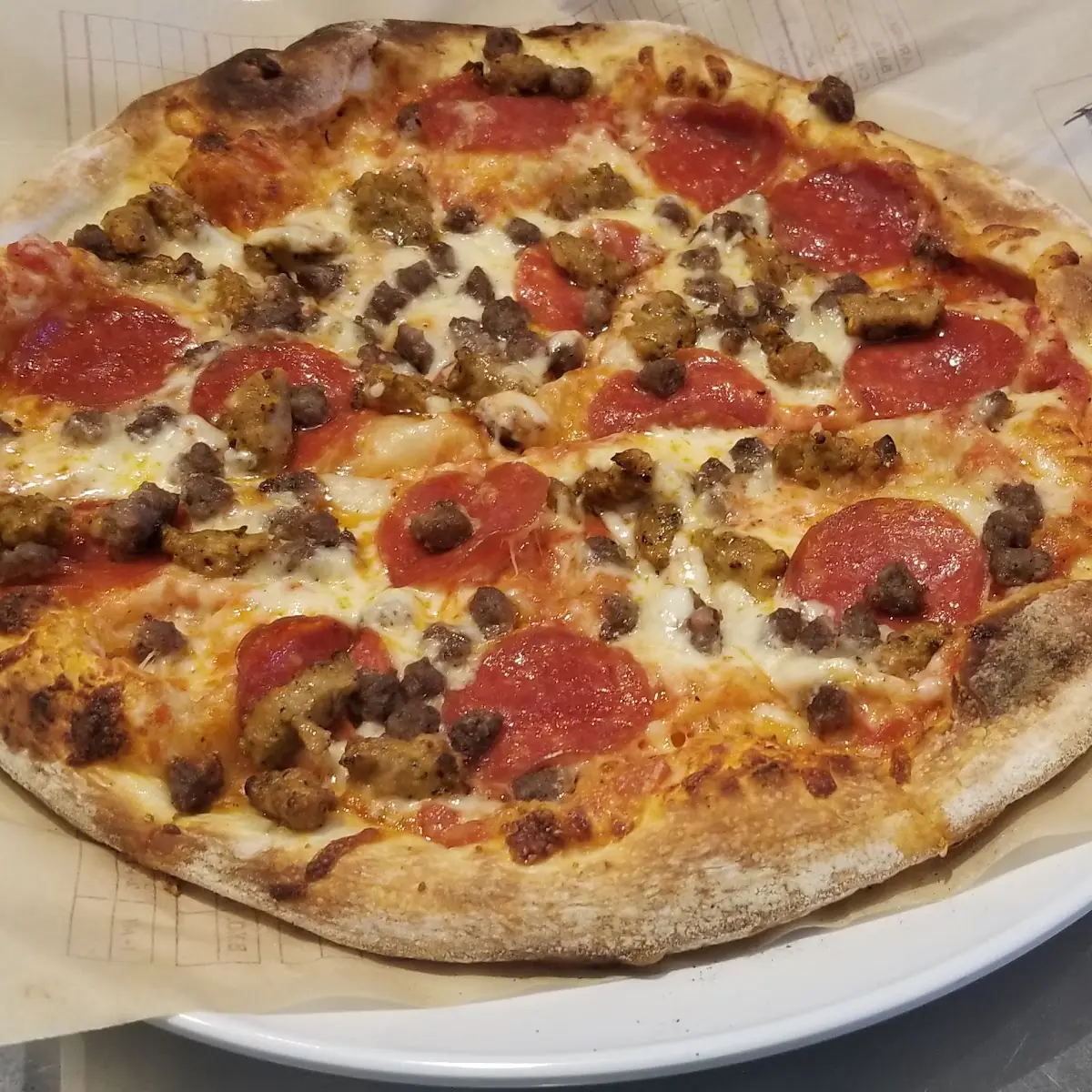 Pepperoni and Sausage Pizza