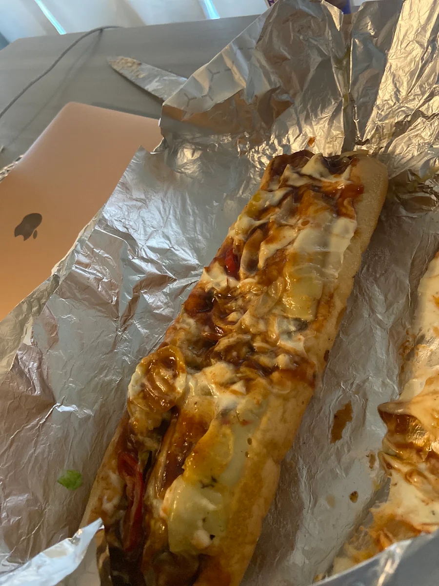 Three Cheesesteak Sandwich