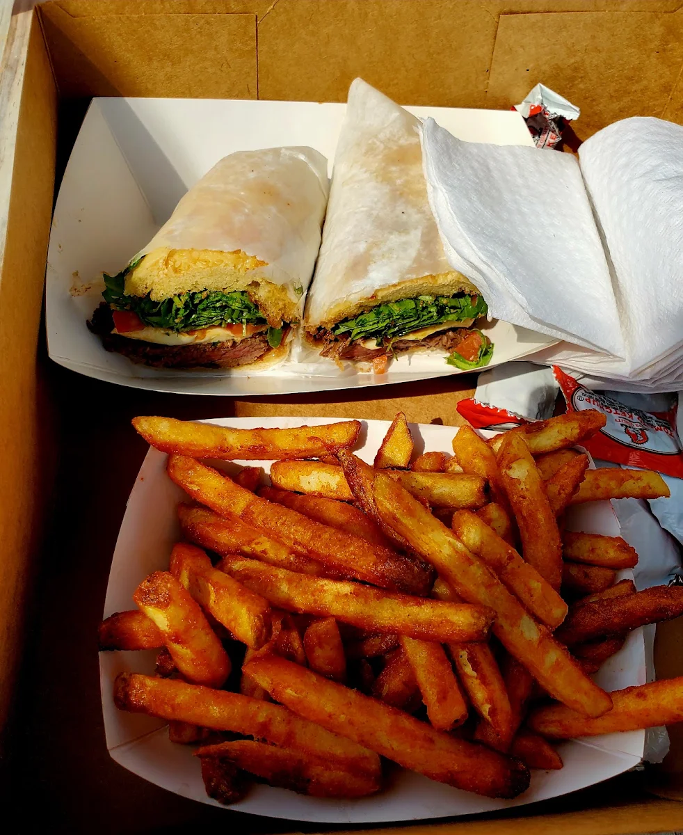 Steak Sandwich with Fries