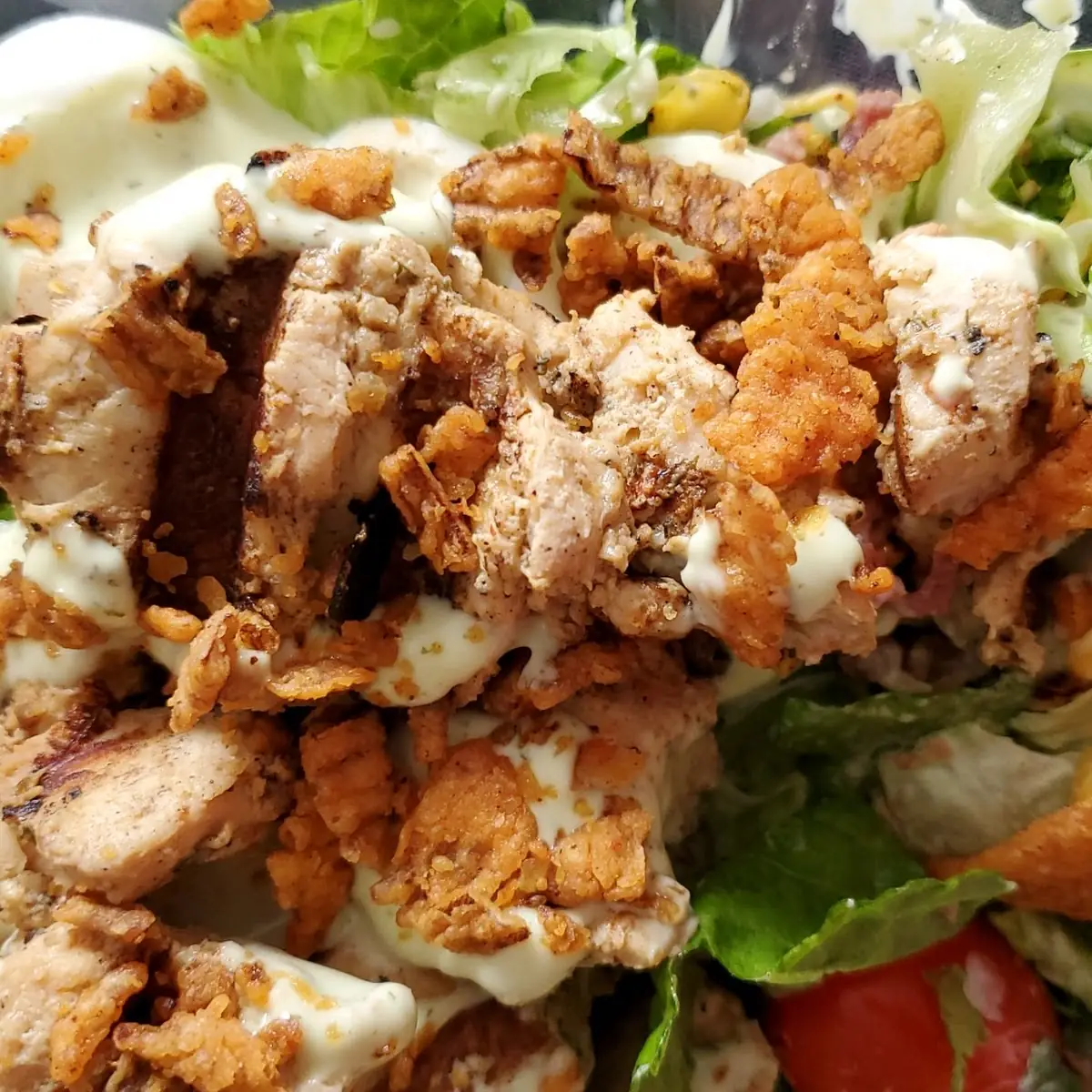 Chicken Cobb Salad with Avocado Ranch Dressing
